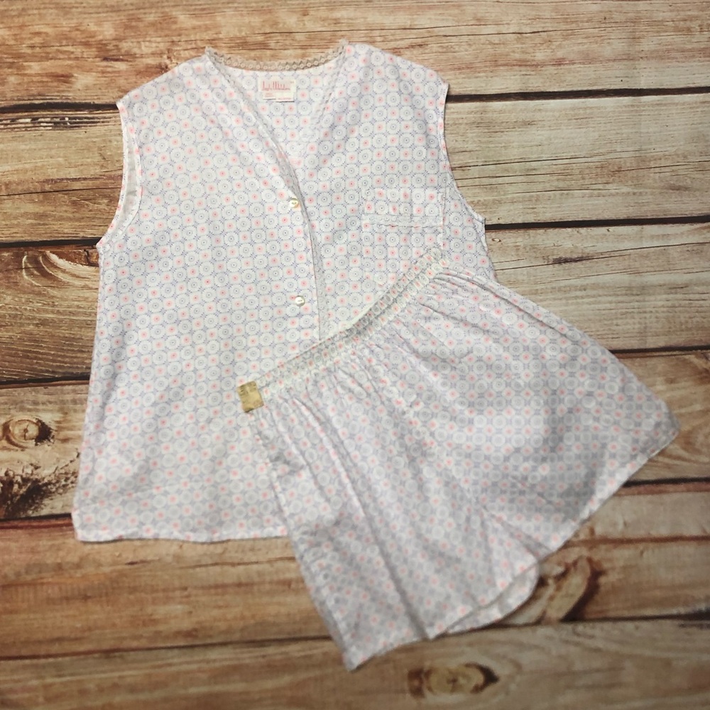 ❤️SOLD❤️NWT Vintage Lady Weldon Pajama Set Shorts Sleeveless Pink Purple size 34